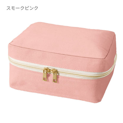 キャンバススクエアファスナーポーチ(M) | ノベルティ(小物) | 1枚 | TP-0010 | マスタード