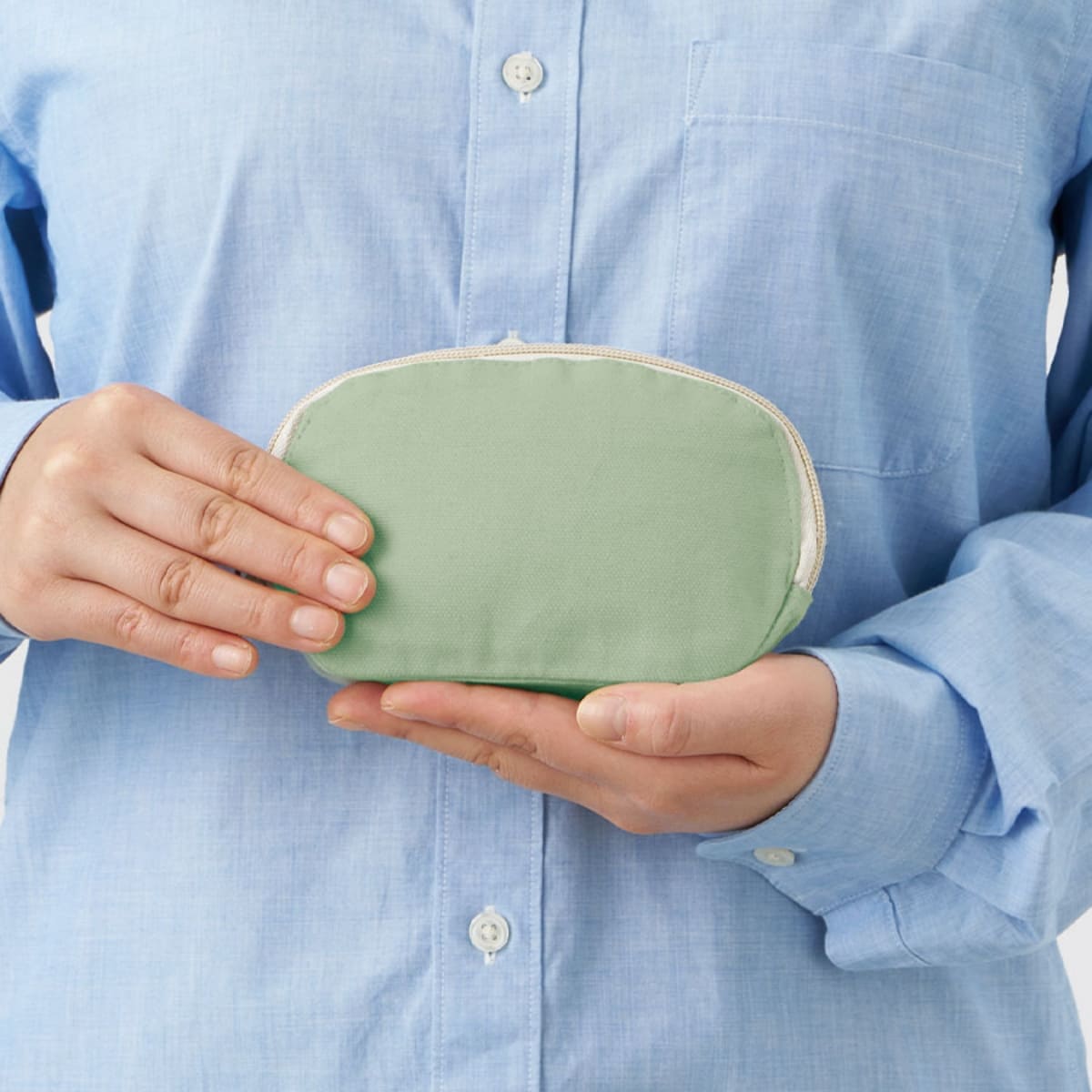 キャンバスラウンドティッシュポーチ | ノベルティ(小物) | 1枚 | TP-0011 | スモークピンク