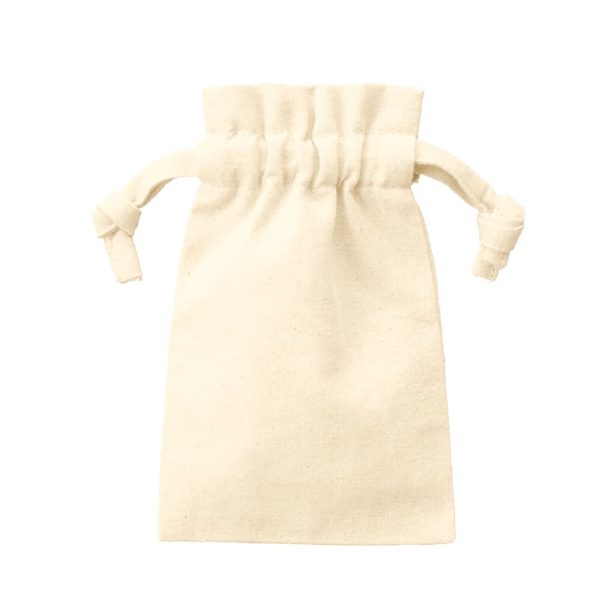 厚手コットンフリル巾着(SS) | ノベルティ(小物) | 1枚 | TP-0012 | サックスブルー