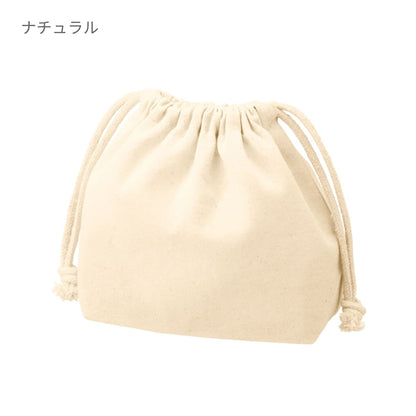 厚手コットンポーチ巾着(S) | ノベルティ(小物) | 1枚 | TP-0016 | ブラック