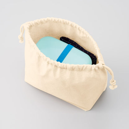 厚手コットンポーチ巾着(M) | ノベルティ(小物) | 1枚 | TP-0017 | オリーブ