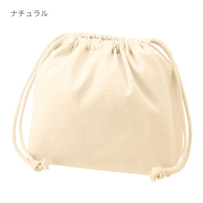 厚手コットンポーチ巾着(M) | ノベルティ(小物) | 1枚 | TP-0017 | ネイビー
