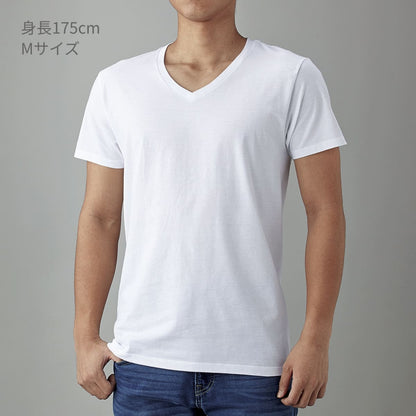 スリムフィット VネックＴシャツ | メンズ | 1枚 | SFV-113 | ブラック(SBK)