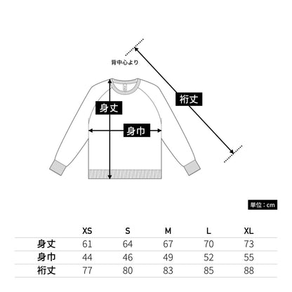 トライブレンド クルーネック スウェット | メンズ | 1枚 | TRW-139 | ヘザーディープネイビー