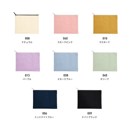 キャンバスフラットポーチ（Ｍ） | ノベルティ(小物) | 1枚 | TR-0823 | オリーブ