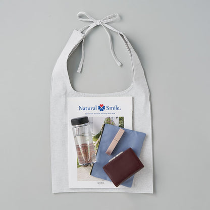 シャンブリック紐付マルシェバッグ | ノベルティ(小物) | 1枚 | TR-1356 | ベージュ