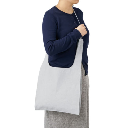 シャンブリック紐付マルシェバッグ | ノベルティ(小物) | 1枚 | TR-1356 | グレー