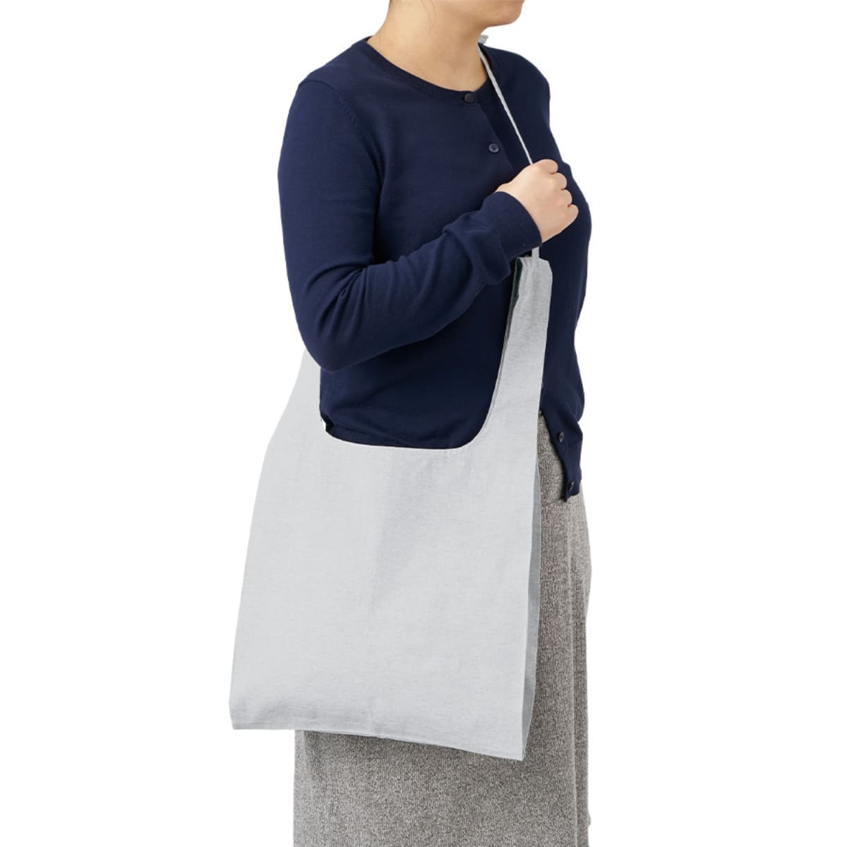 シャンブリック紐付マルシェバッグ | ノベルティ(小物) | 1枚 | TR-1356 | ベージュ