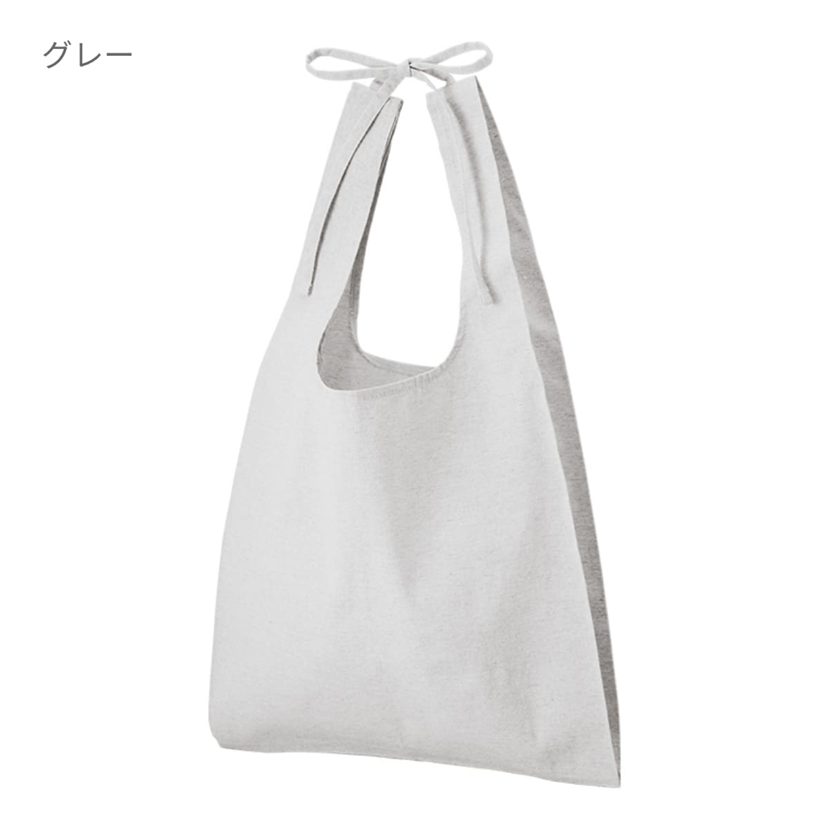 シャンブリック紐付マルシェバッグ | ノベルティ(小物) | 1枚 | TR-1356 | グレー