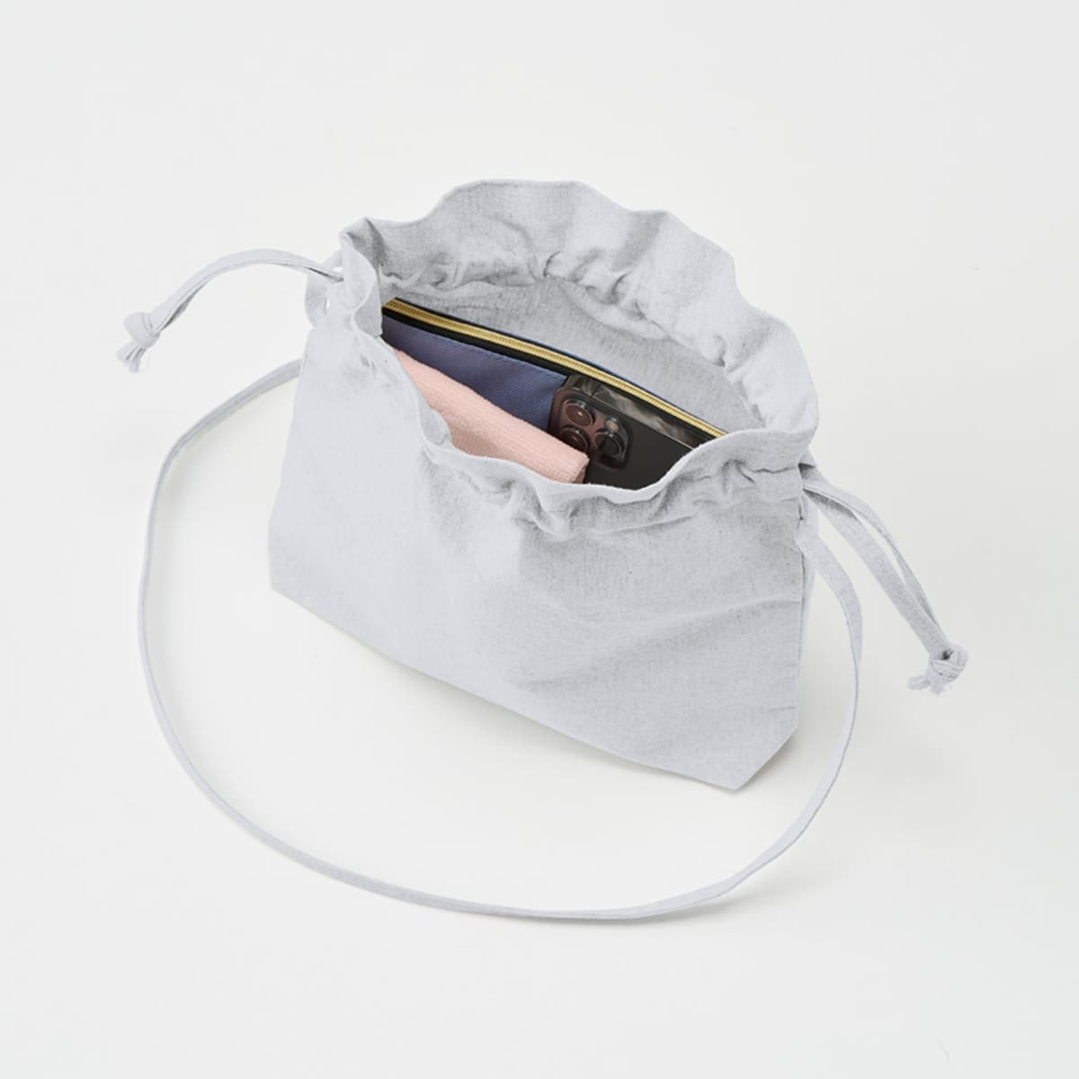 シャンブリック巾着ショルダーバッグ | ノベルティ(小物) | 1枚 | TR