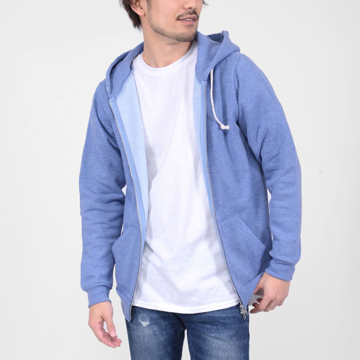 トライブレンド ジップパーカ | メンズ | 1枚 | TRZ-120 | オートミール