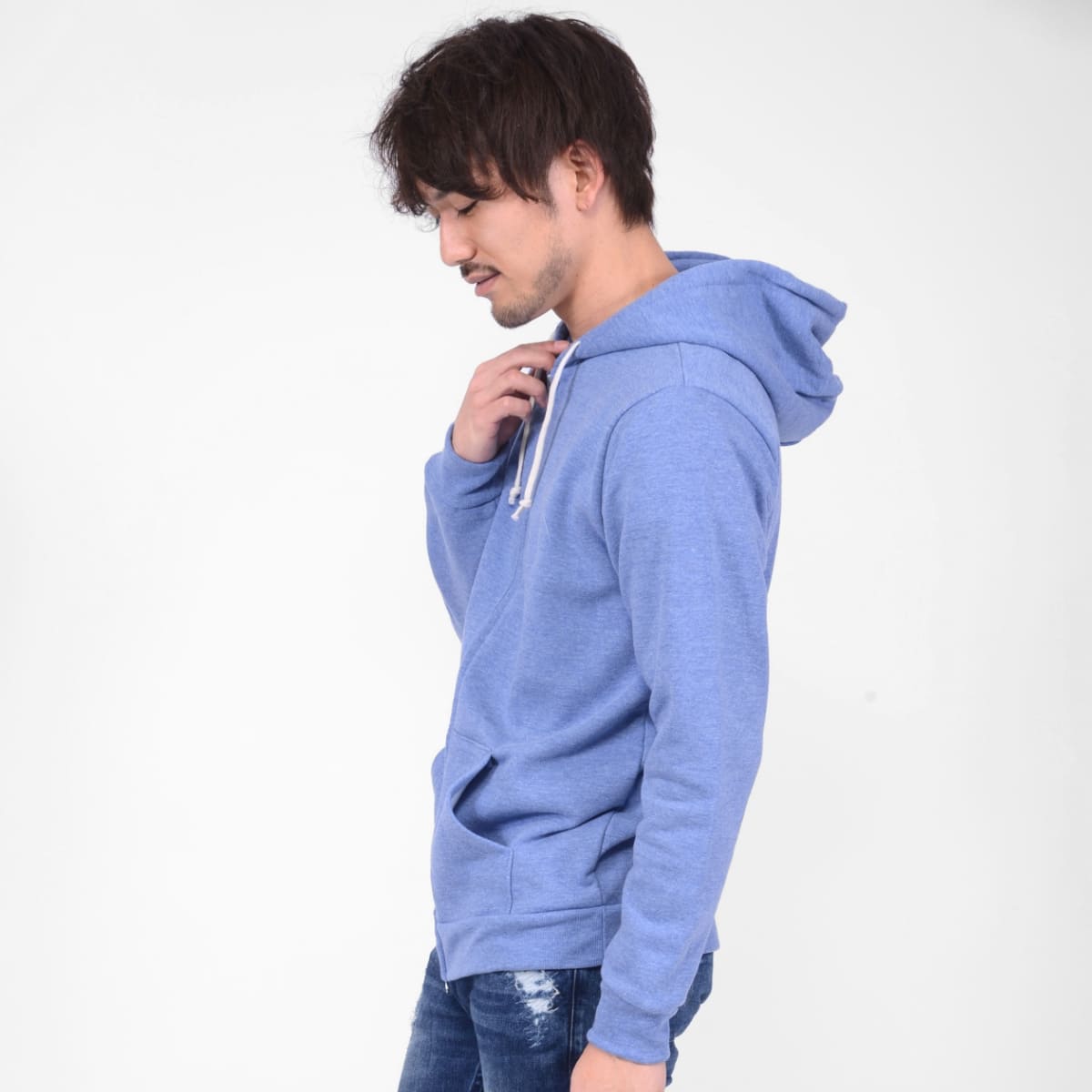 トライブレンド ジップパーカ | メンズ | 1枚 | TRZ-120 | ヘザーピンク