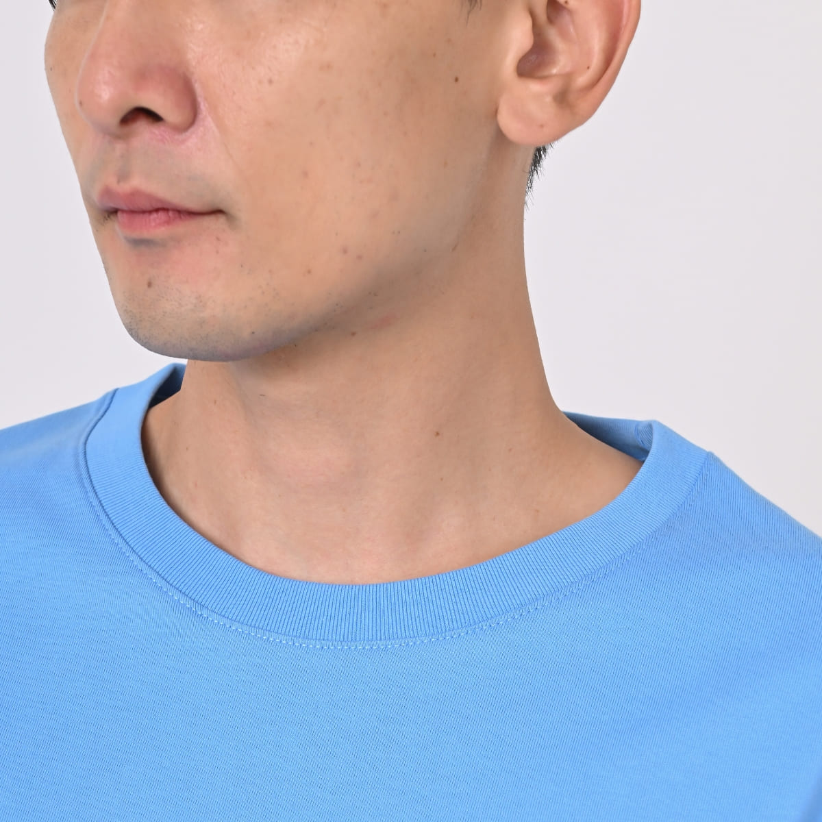 6.5オンス ファインジャージー ボックスシルエット Tシャツ | メンズ | 1枚 | 1108-01 | サックス