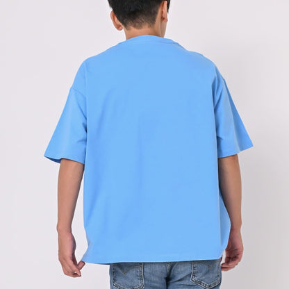 6.5オンス ファインジャージー ボックスシルエット Tシャツ | メンズ | 1枚 | 1108-01 | サックス