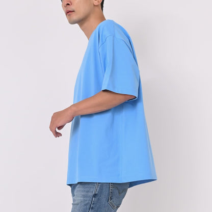 6.5オンス ファインジャージー ボックスシルエット Tシャツ | メンズ | 1枚 | 1108-01 | マリンブルー