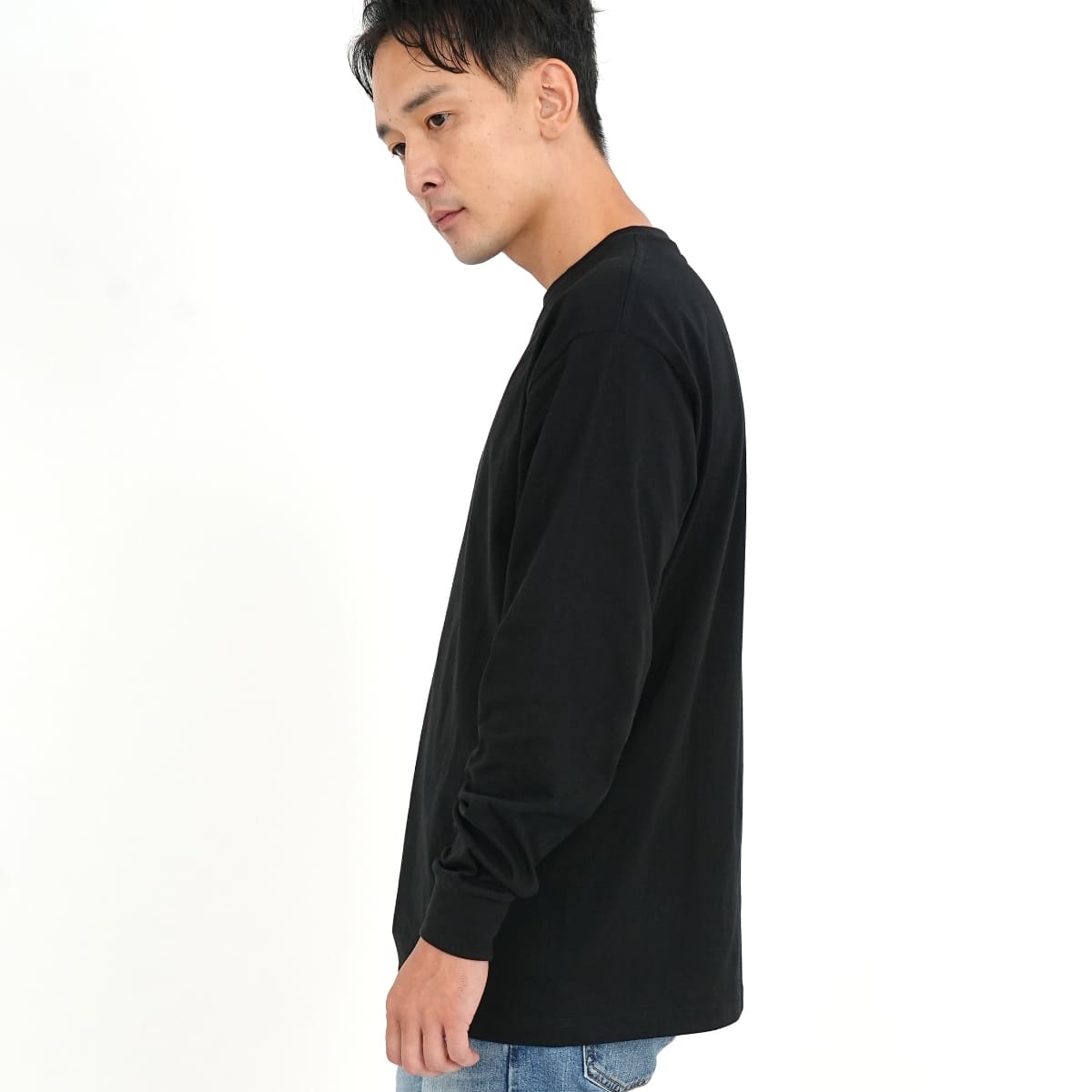 6.5オンス ファインジャージー ロングスリーブ Tシャツ（2.1インチリブ） | メンズ | 1枚 | 1111-01 | クラシックブルー