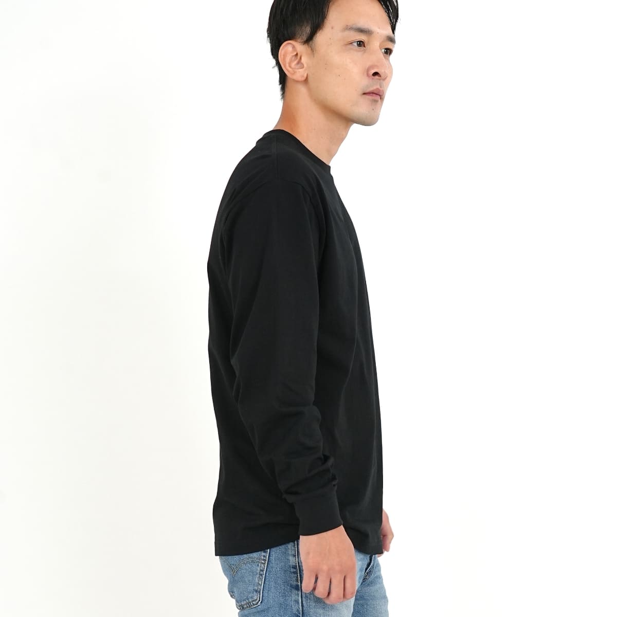 6.5オンス ファインジャージー ロングスリーブ Tシャツ（2.1インチリブ） | メンズ | 1枚 | 1111-01 | ホワイト