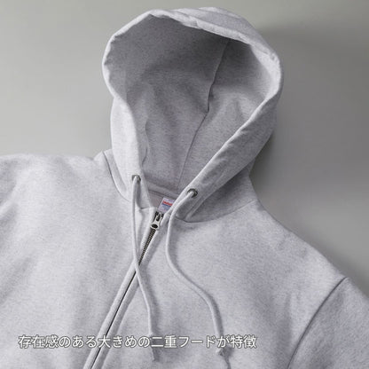 15.0オンス オープンエンド マグナムウェイト スウェット フルジップ パーカ（裏起毛） | メンズ | 1枚 | 5797-01 | ブラック