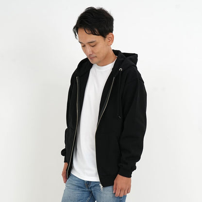 15.0オンス オープンエンド マグナムウェイト スウェット フルジップ パーカ（裏起毛） | メンズ | 1枚 | 5797-01 | ブラック