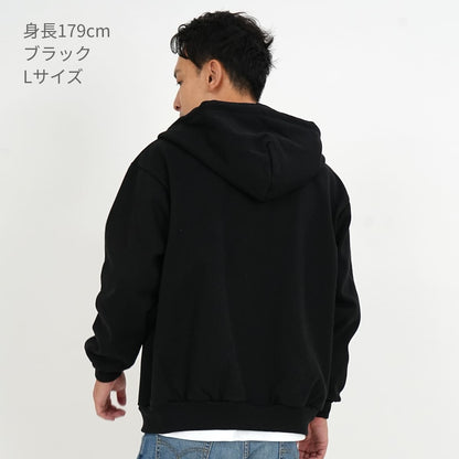 15.0オンス オープンエンド マグナムウェイト スウェット フルジップ パーカ（裏起毛） | メンズ | 1枚 | 5797-01 | ブラック