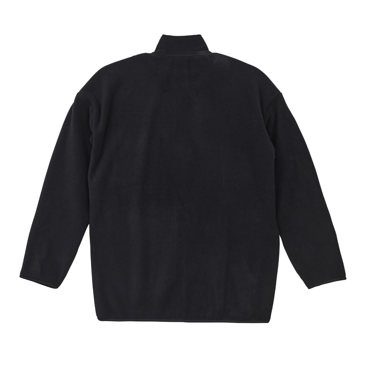 マイクロフリース フルジップ スタンド ジャケット（一重） | ビッグサイズ | 1枚 | 7097-01 | ブラック