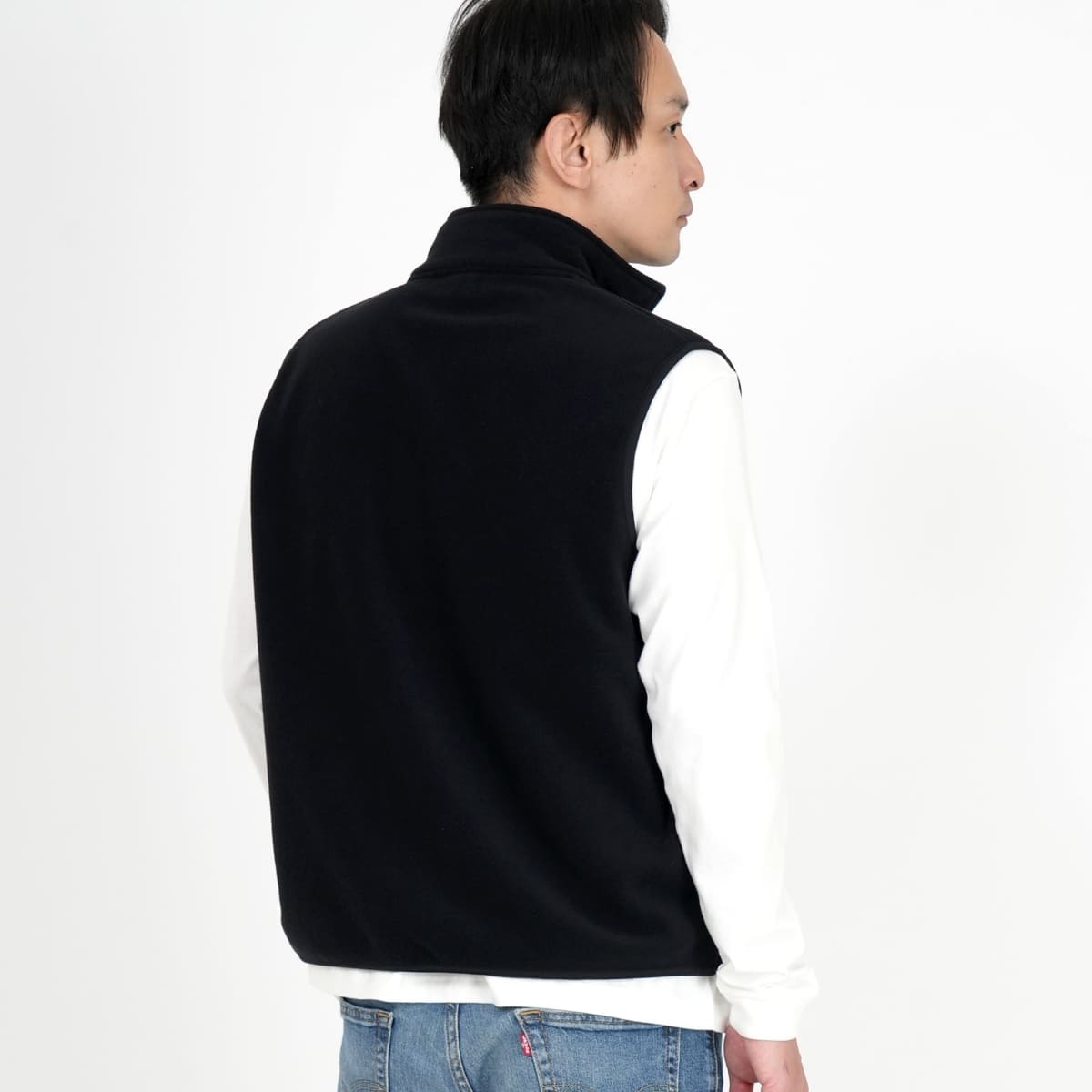   フリーベスト　ブラック　6996L 楽天市場】作業着 ボアフリース ベスト 防寒 ハイブリッド ウインド