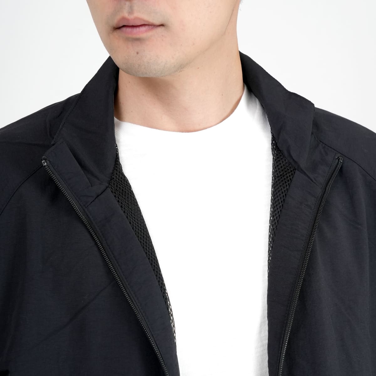 コットンライク ナイロン トレーニング ジャケット（裏地付） | メンズ