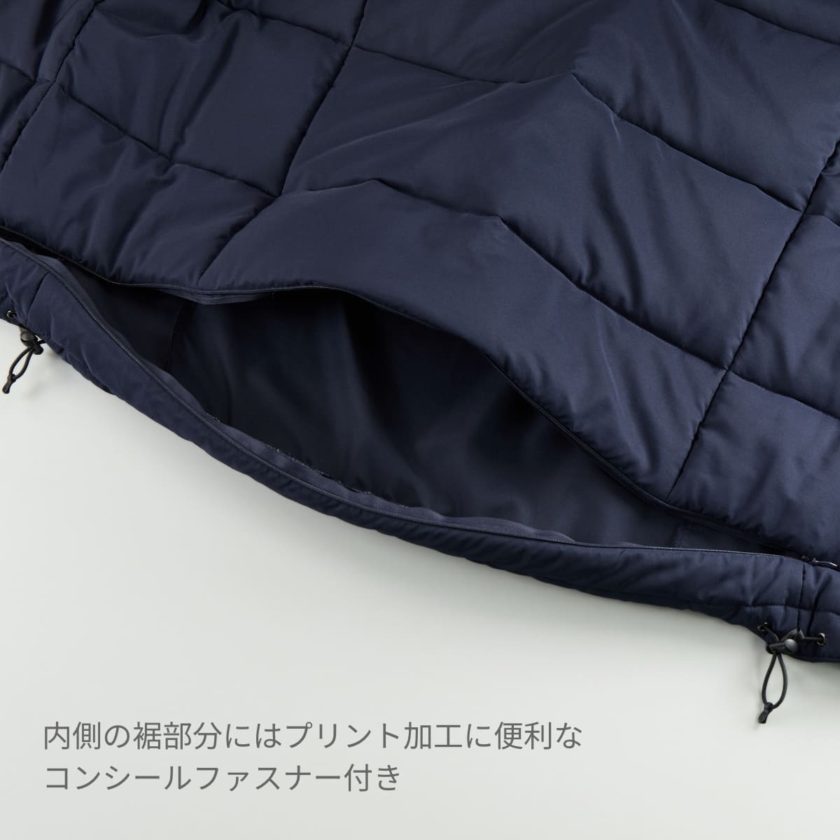 インサレーテッド フルジップ パーカ（中綿入） | メンズ | 1枚 | 7463-01 | ネイビー