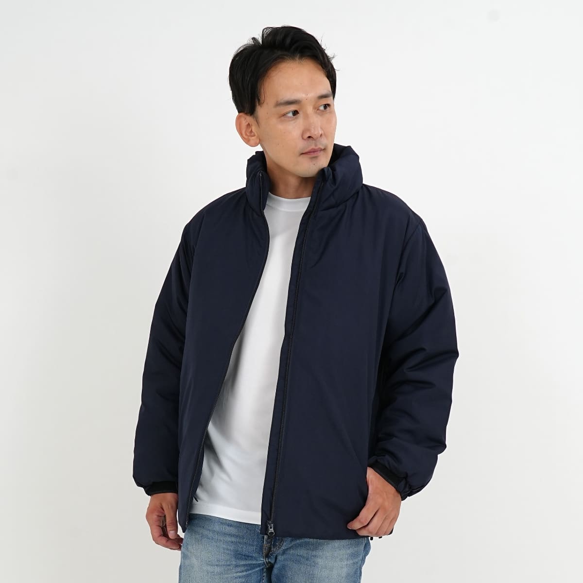 インサレーテッド スタンド ジャケット（中綿入） | メンズ | 1枚 | 7464-01 | ブラック