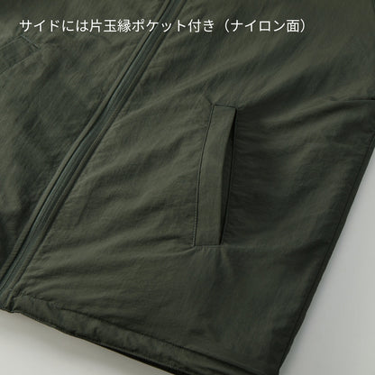 シェル フリース リバーシブル スタンド ジャケット | メンズ | 1枚 | 7493-01 | ネイビー/ネイビー