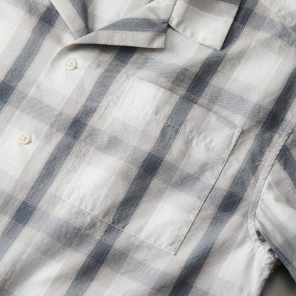 コットン オープンカラーショートスリーブ シャツ | メンズ | 1枚 | 1693-01 | ブラック/ホワイト