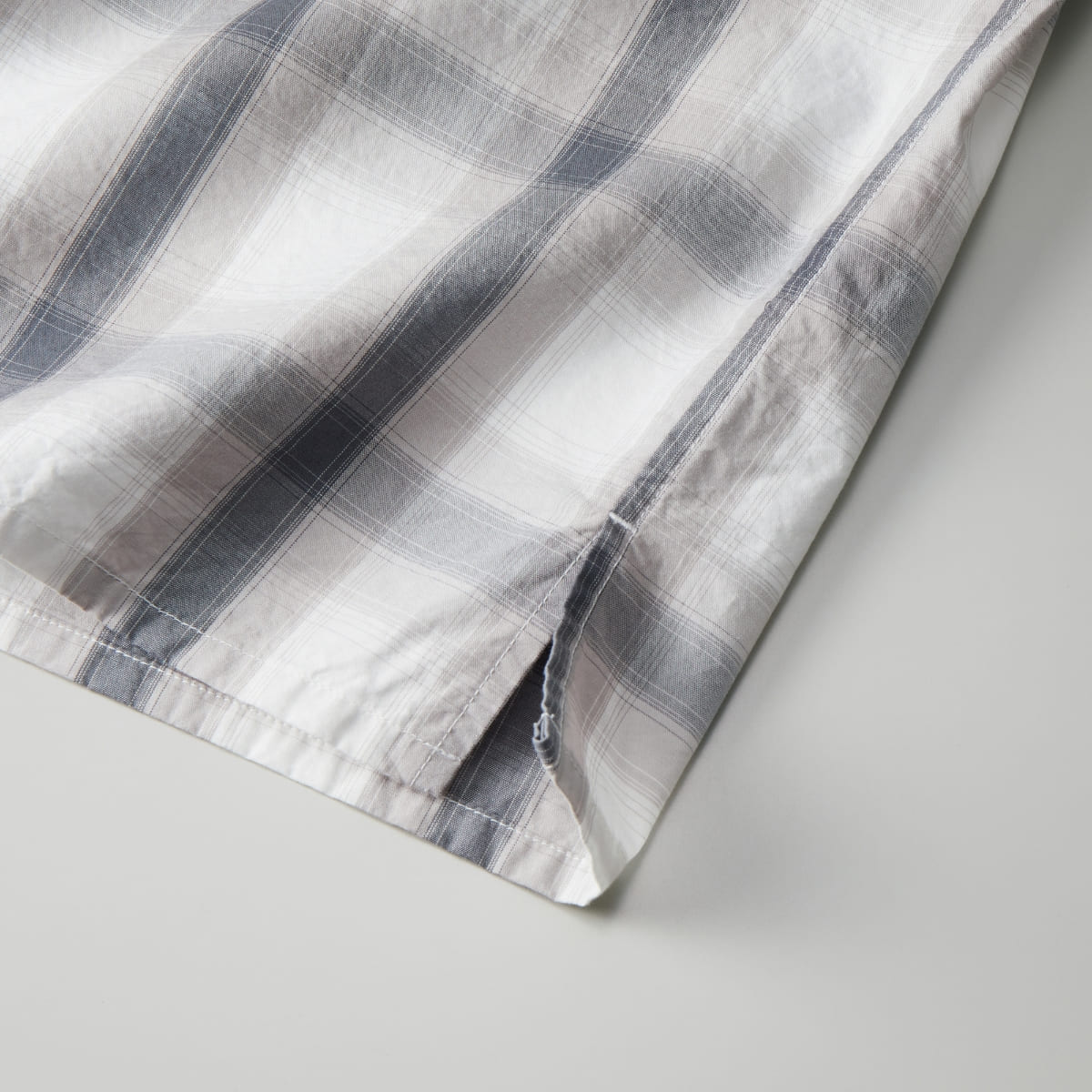 コットン オープンカラーショートスリーブ シャツ | メンズ | 1枚 | 1693-01 | ブラック/ホワイト