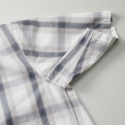 コットン オープンカラーショートスリーブ シャツ | メンズ | 1枚 | 1693-01 | ブラック/ホワイト