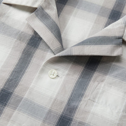 コットン オープンカラーショートスリーブ シャツ | メンズ | 1枚 | 1693-01 | ブラック/ホワイト