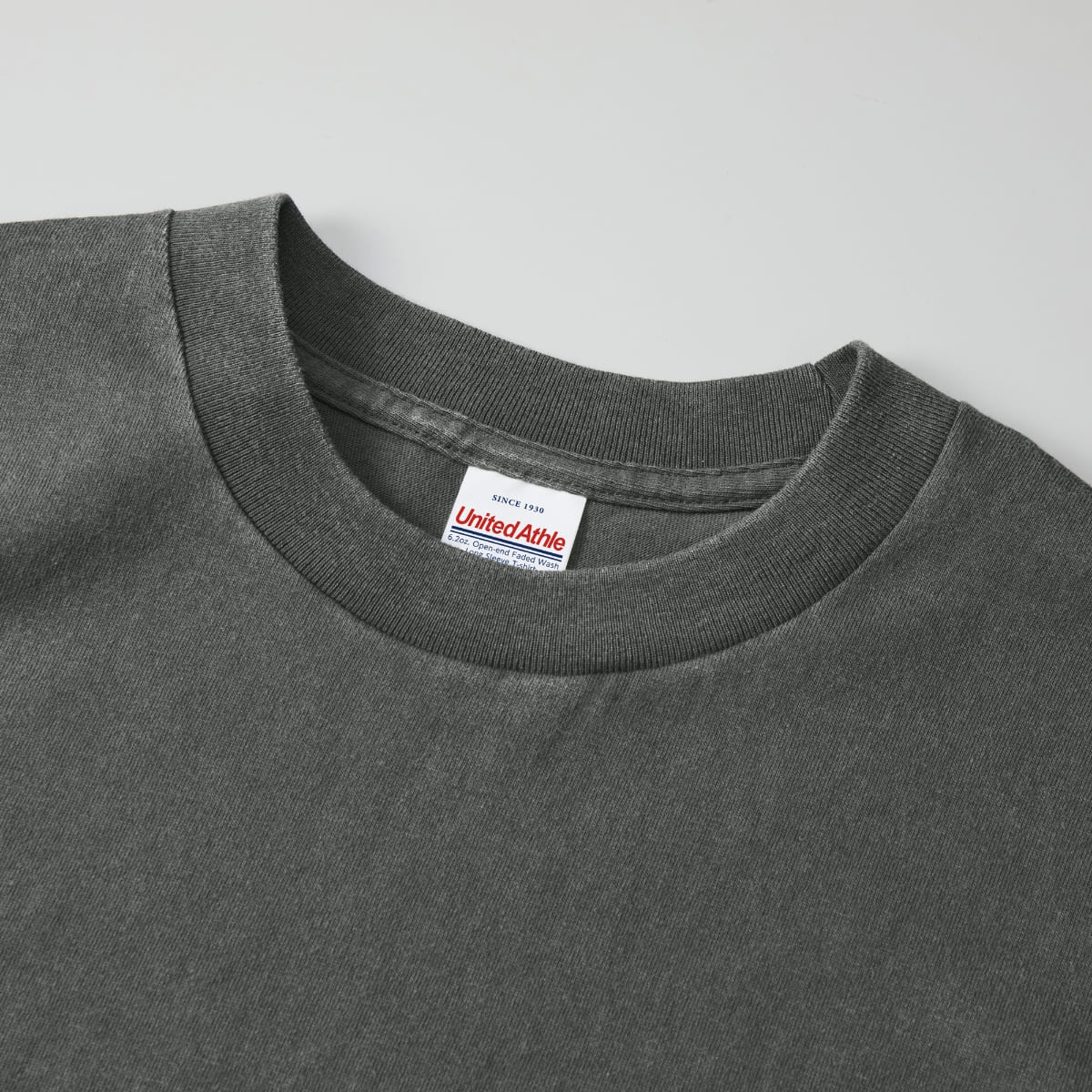 6.2オンス オープンエンド フェードウォッシュ ロングスリーブ Tシャツ（2.1インチリブ） | メンズ | 1枚 | 4231-01 | フェードグレー