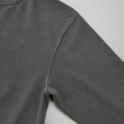 6.2オンス オープンエンド フェードウォッシュ ロングスリーブ Tシャツ（2.1インチリブ） | メンズ | 1枚 | 4231-01 | フェードグレー
