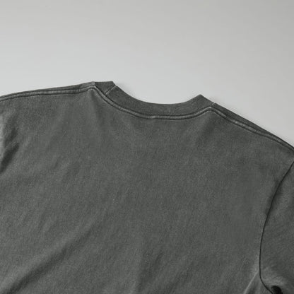 6.2オンス オープンエンド フェードウォッシュ ロングスリーブ Tシャツ（2.1インチリブ） | ビッグサイズ | 1枚 | 4231-01 | フェードグレー