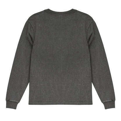 6.2オンス オープンエンド フェードウォッシュ ロングスリーブ Tシャツ（2.1インチリブ） | メンズ | 1枚 | 4231-01 | フェードブラック