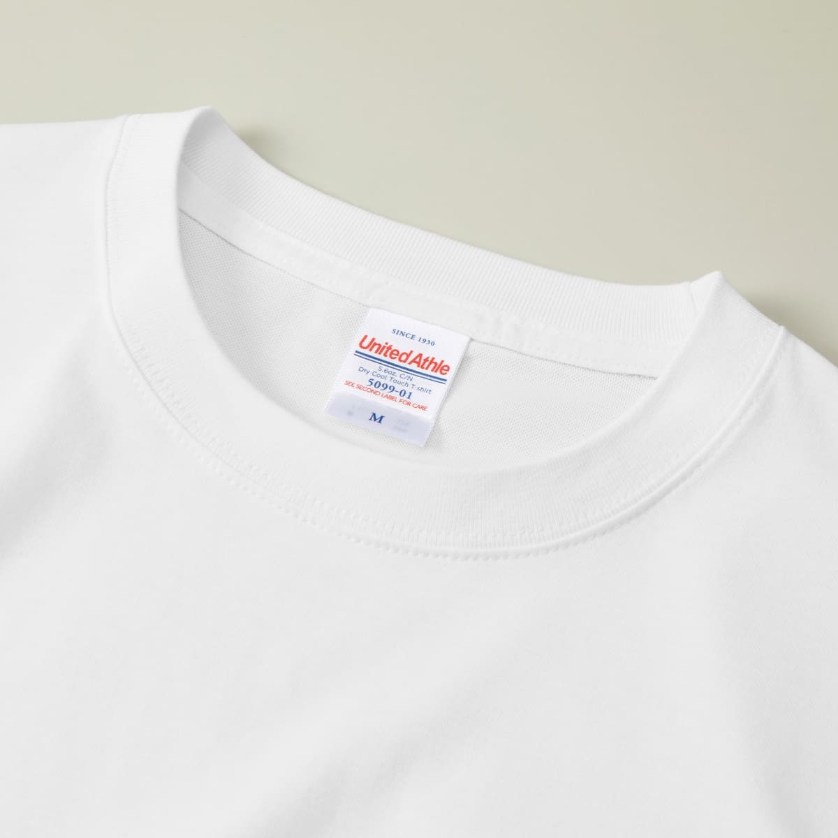 5.6オンス C/Nドライ クールタッチ Tシャツ | メンズ | 1枚 | 5099-01 | アイボリー