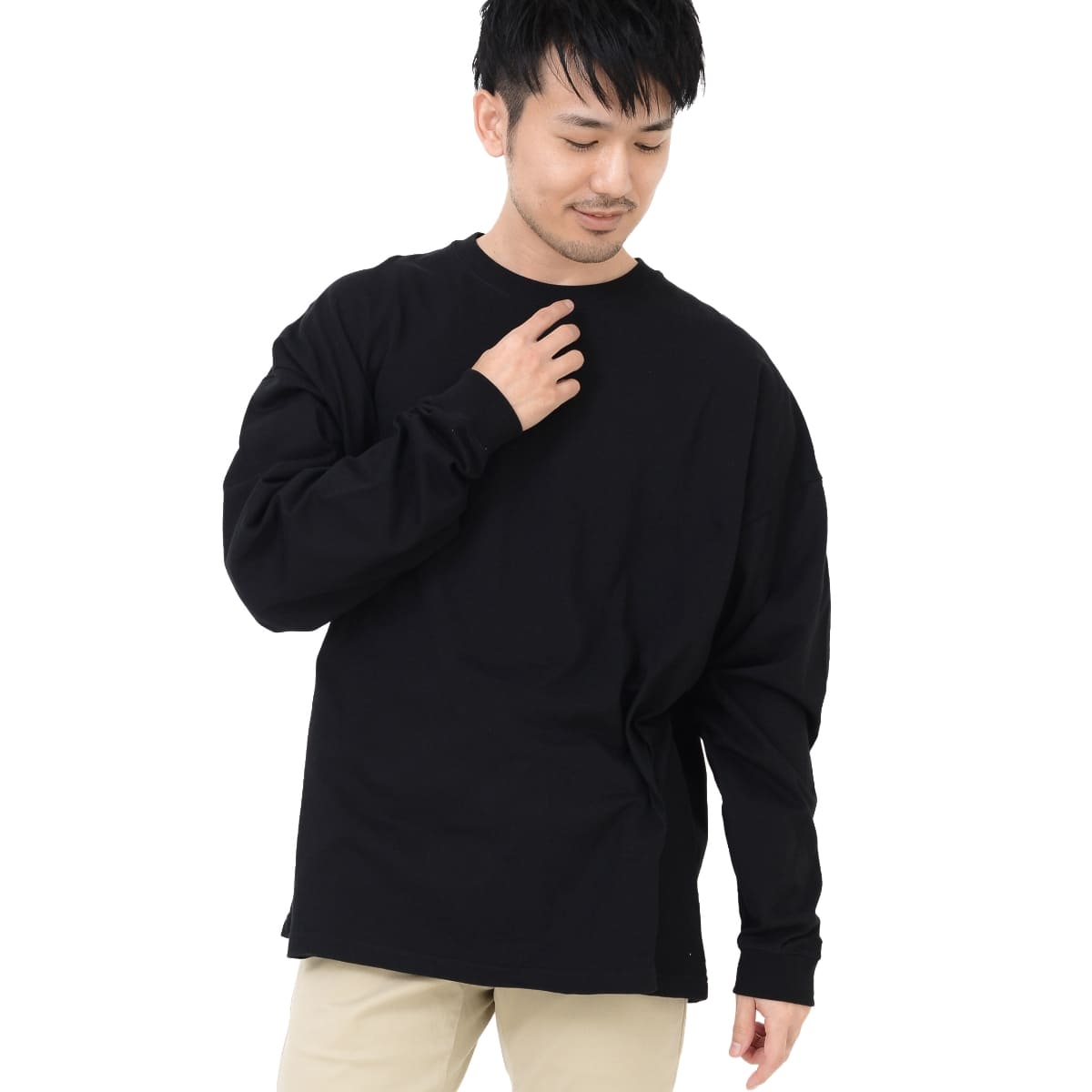 5.6オンス ビッグシルエット ロングスリーブ Tシャツ | メンズ | 1枚 | 5509-01 | ビリヤードグリーン