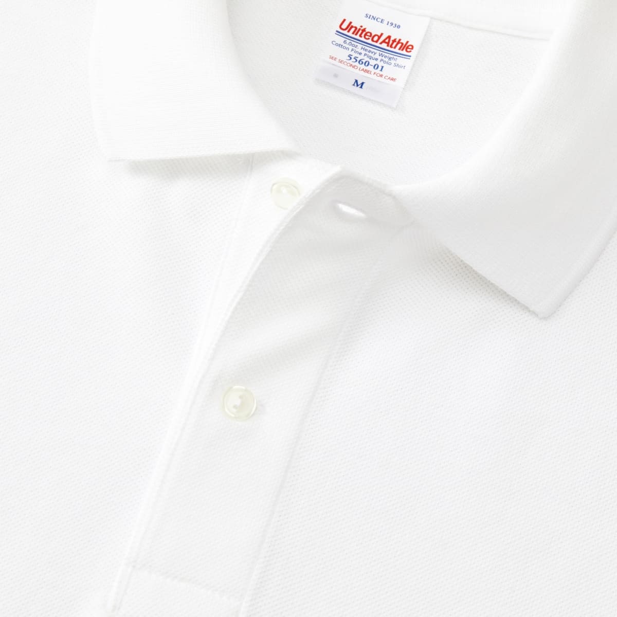 6.0オンス ヘヴィーウェイト コットン ファイン カノコ ポロシャツ | メンズ | 1枚 | 5560-01 | ホワイト