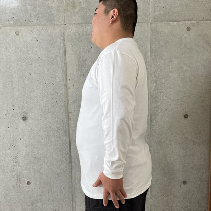 ロングスリーブＴシャツ(1.6インチリブ) | ビッグサイズ | 1枚 | 5011-01 | ホワイト