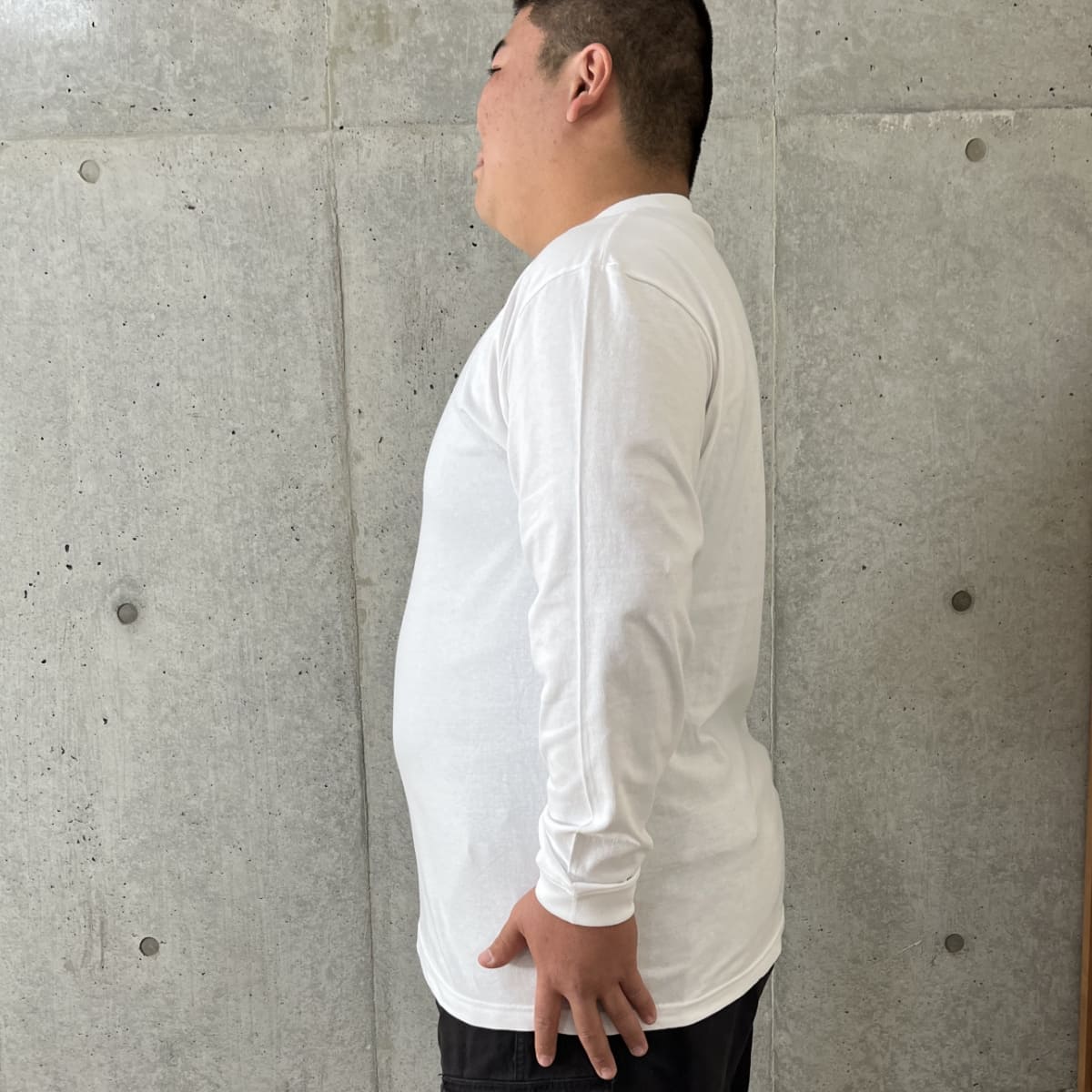 ロングスリーブＴシャツ(1.6インチリブ) | ビッグサイズ | 1枚 | 5011-01 | レッド