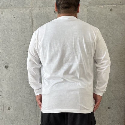 ロングスリーブＴシャツ(1.6インチリブ) | ビッグサイズ | 1枚 | 5011-01 | ホワイト