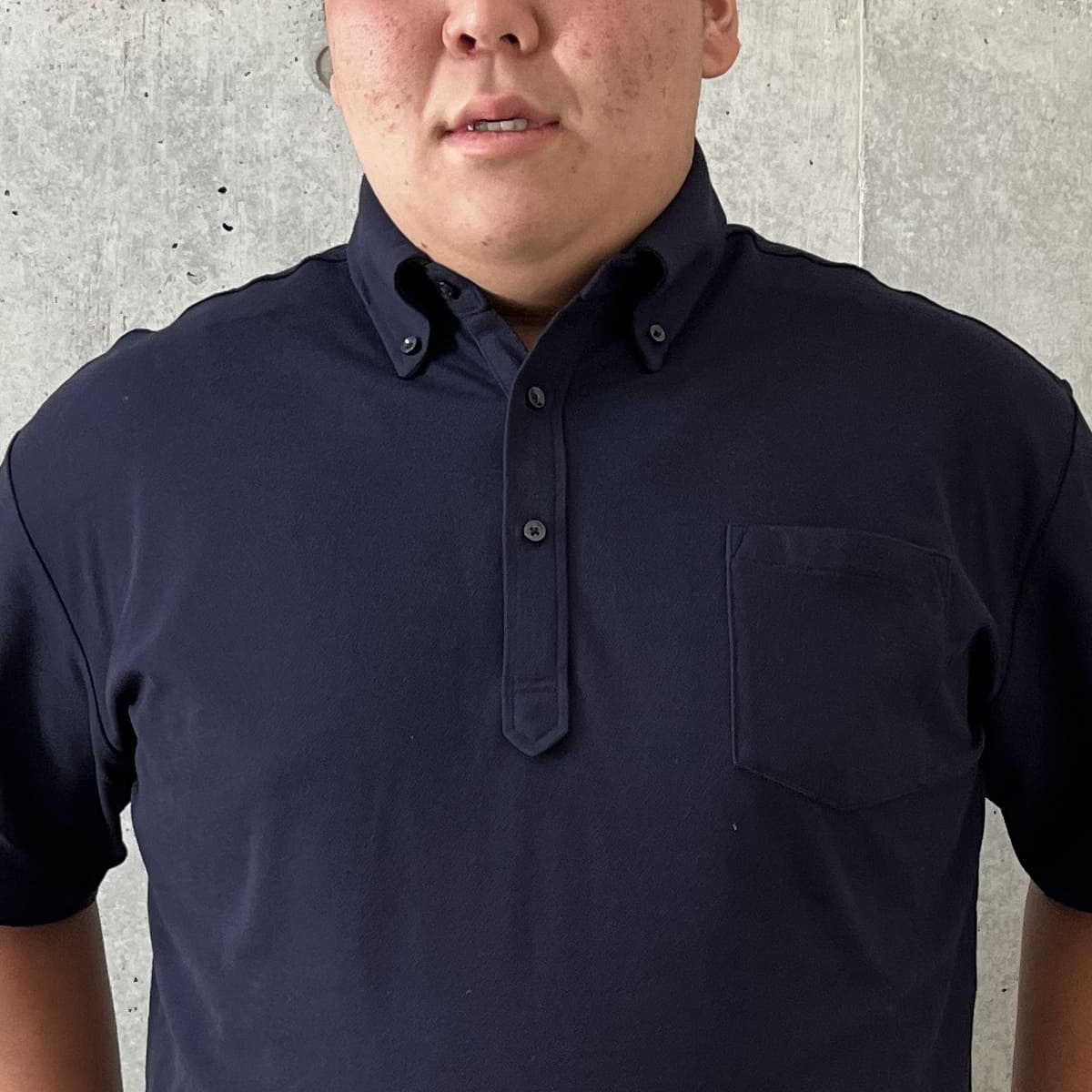 5.3オンスドライCVCポロシャツ（ボタンダウン）（ポケット付） | ビッグサイズ | 1枚 | 5051-01 | ホワイト
