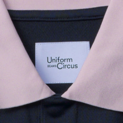 ユニセックスポロシャツ（ポリジン加工） | 介護服（福祉・ケア） | 1枚 | BKB4502 | ネイビー×ピンク