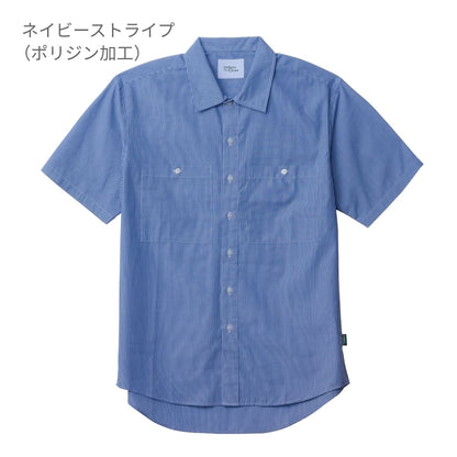 ユニセックスワイドカラーシャツ | 介護服（福祉・ケア） | 1枚 | BKB4504 | ネイビー