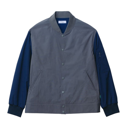 ユニセックスジャケット（ポリジン加工） | 介護服（福祉・ケア） | 1枚 | BKJ0702 | ネイビー×グレー