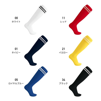2本ラインサッカーソックス | ユニフォーム | 1枚 | P12 | ホワイト
