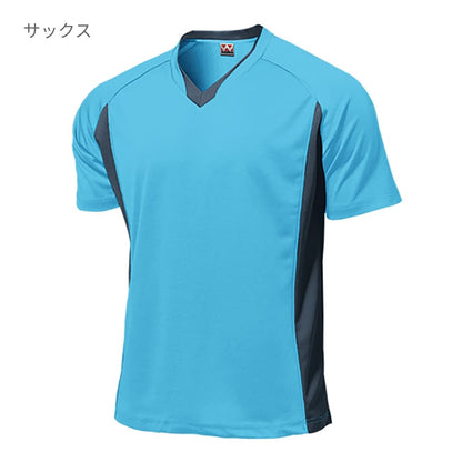 ベーシックサッカーシャツ | ユニフォーム | 1枚 | P1910 | サックス
